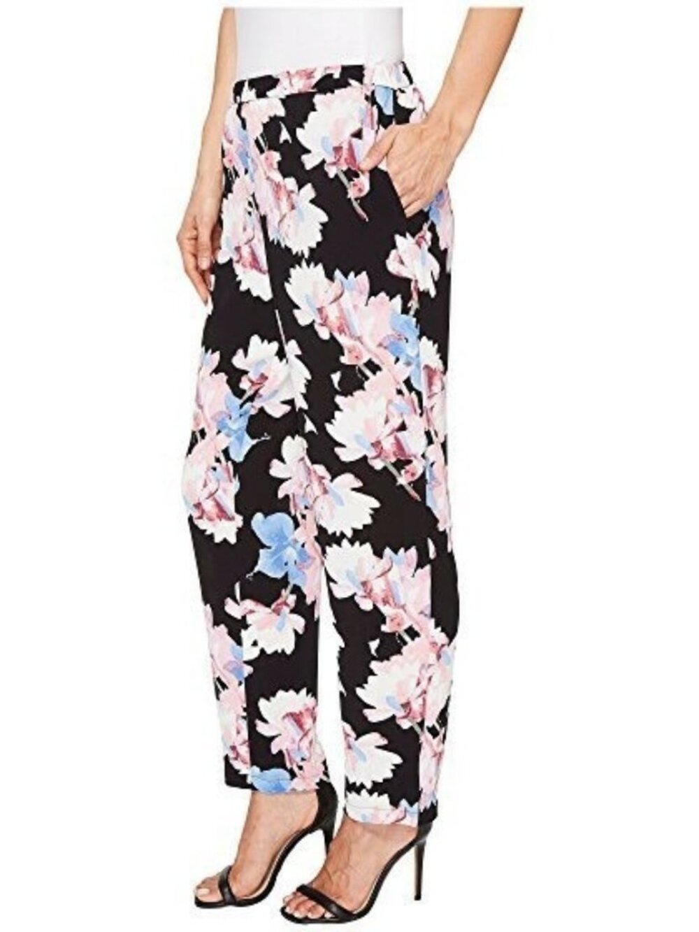 VINCE CAMUTO FLORAL PRINT REGULAR PANTS LARGE